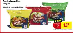 Kruidvat Gurimi noodles aanbieding