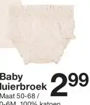 Zeeman Baby luierbroek aanbieding