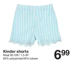 Zeeman Kinder shorts aanbieding