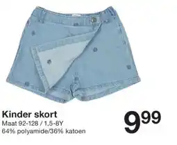 Zeeman Kinder skort aanbieding