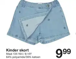 Zeeman Kinder skort aanbieding