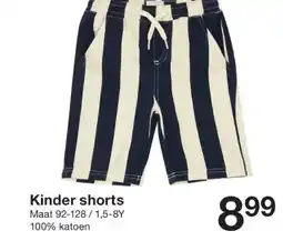 Zeeman Kinder shorts aanbieding