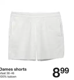 Zeeman Dames shorts aanbieding