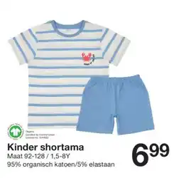 Zeeman Kinder shortama aanbieding