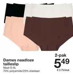 Zeeman Dames naadloze tailleslip aanbieding