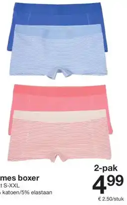 Zeeman Dames boxer aanbieding