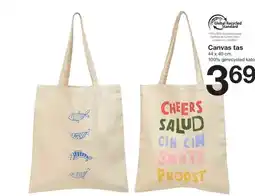Zeeman Canvas tas aanbieding