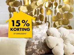 Bouwhof 15% KORTING OP SIERKUSSENS aanbieding