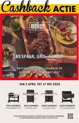 Bouwhof Cashback actie Weber aanbieding