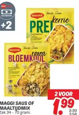 Dekamarkt MAGGI SAUS OF MAALTIJDMIX aanbieding