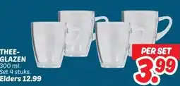 Dekamarkt THEE- GLAZEN aanbieding