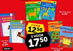 Boekenvoordeel Speelse schrijfoefeningen, Speelse schrijfoefeningen, cijfers en letters, rekenen , schrijven, rekenen aanbieding