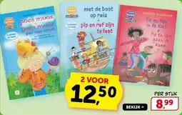 Boekenvoordeel Poes moos + poes moos gaat naar school, met de boot op reis pip en raf zijn te laat, Pip en Peer Pip en Peer gaan op Kamp aanbieding