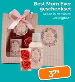 Trekpleister Best Mom Ever geschenkset aanbieding