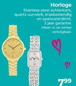 Trekpleister Horloge aanbieding
