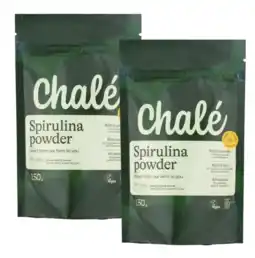 De Online Drogist Chalé Spirulina Powder Duoverpakking aanbieding
