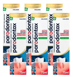 De Online Drogist Parodontax Active Repair Fresh Mint Tandpasta Multiverpakking aanbieding