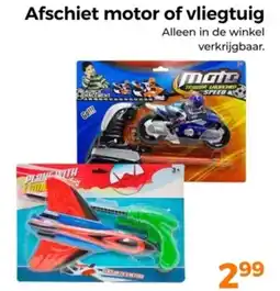 Trekpleister Afschiet motor of vliegtuig aanbieding