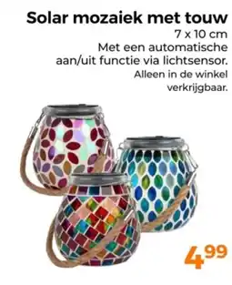 Trekpleister Solar mozaiek met touw aanbieding