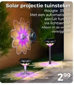 Trekpleister Solar projectie tuinsteker aanbieding