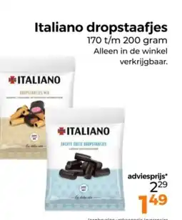 Trekpleister Italiano dropstaafjes aanbieding