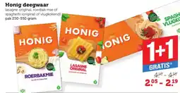 Coop Honig deegwaar lasagne aanbieding