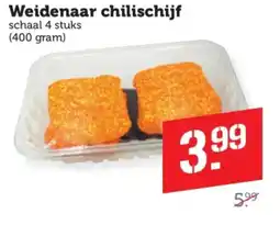 Coop Weidenaar chilischijf aanbieding