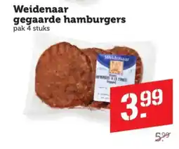 Coop Weidenaar gegaarde hamburgers aanbieding