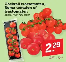 Coop Cocktail trostomaten, Roma tomaten of trostomaten aanbieding