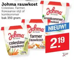 Coop Johma rauwkost aanbieding