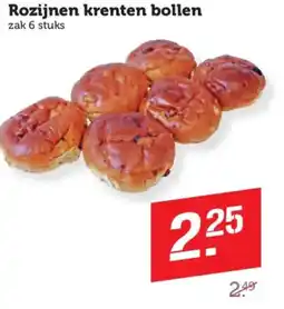 Coop Rozijnen krenten bollen aanbieding