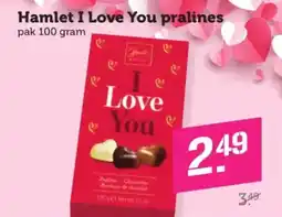 Coop Hamlet I Love You pralines aanbieding