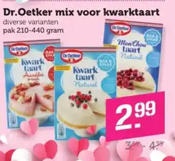 Coop Dr.Oetker mix voor kwarktaart aanbieding