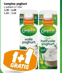 Poiesz Campina yoghurt aanbieding
