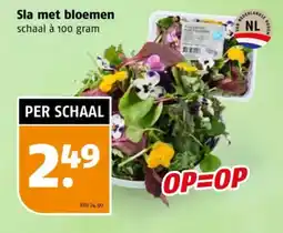 Poiesz Sla met bloemen aanbieding