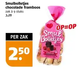 Poiesz Smulbolletjes chocolade framboos aanbieding
