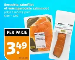 Poiesz Gerookte zalmfilet of warmgerookte zalmmoot aanbieding