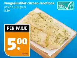 Poiesz Pangasiusfilet citroen-knoflook aanbieding