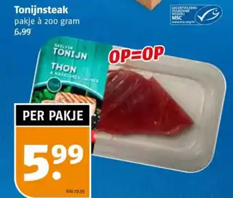 Poiesz Tonijnsteak aanbieding