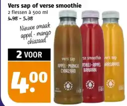Poiesz Vers sap of verse smoothie aanbieding