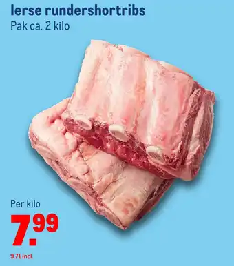 Makro lerse rundershortribs aanbieding