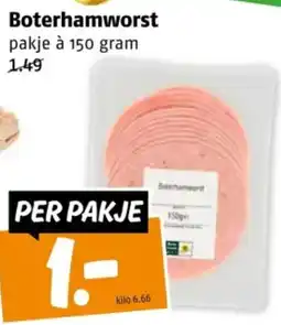 Poiesz Boterhamworst aanbieding