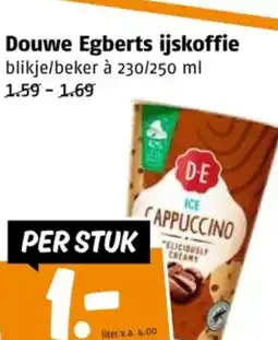 Poiesz Douwe Egberts ijskoffie aanbieding