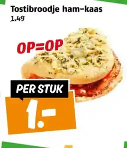 Poiesz Tostibroodje ham-kaas aanbieding