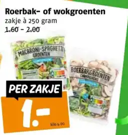 Poiesz Roerbak- of wokgroenten aanbieding