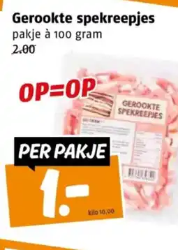 Poiesz Gerookte spekreepjes aanbieding