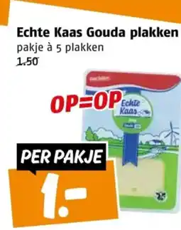 Poiesz Echte Kaas Gouda plakken aanbieding