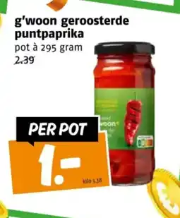 Poiesz g'woon geroosterde puntpaprika aanbieding