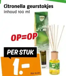 Poiesz Citronella geurstokjes aanbieding