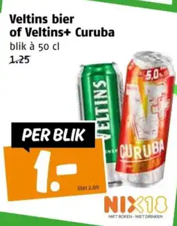 Poiesz Veltins bier of Veltins+ Curuba aanbieding